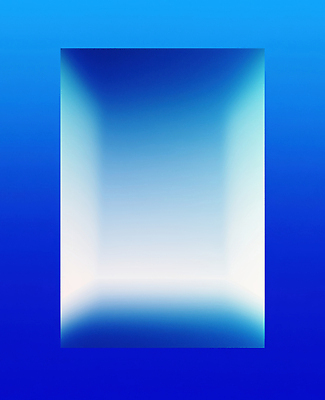 JPG 모양 디자인 예술 컬러 백그라운드 일러스트 추상 파란색 디지털 공간 찡그림 그림 정사각형 심플 조화 창의성 그라디언트 효과 국내일러스트 AI일러스트 AI콘텐츠 도형 무늬 표정 파일형식