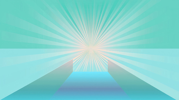 JPG 모양 디자인 감정 컬러 백그라운드 일러스트 그래픽 빛 평화 공백 표현 신비 모던 그림 심플 청록색 그라데이션 효과 국내일러스트 AI일러스트 AI콘텐츠 컨셉 파일형식