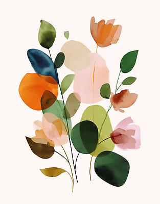 JPG 식물 디자인 꽃 예술 컬러 백그라운드 일러스트 자연 추상 수채화 그래픽 장식 여름 정원 벽화 부드러움 감성 조화 뷰티풀 색채 창의성 국내일러스트 AI일러스트 AI콘텐츠 계절 컨셉 무늬 감각 그림 생태계 파일형식
