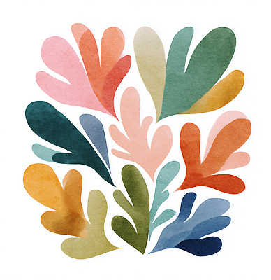 JPG 모양 식물 디자인 예술 컬러 백그라운드 일러스트 자연 따뜻함 그래픽 장식 부드러움 조화 색감 창작 국내일러스트 AI일러스트 AI콘텐츠 감각 생태계 파일형식