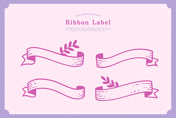 모양 디자인 리본 분홍색 컬러 백그라운드 일러스트 그래픽 장식 자료 전시 소프트웨어 창의력 창작 스타일 국내일러스트 AI파일 파일형식 벡터