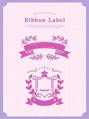 디자인 리본 예술 컬러 백그라운드 패턴 일러스트 텍스트 그래픽 장식 라벨 표현 스케치 직사각형 창의성 창작 스타일 국내일러스트 AI파일 도형 무늬 프레임 미술 파일형식 벡터