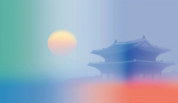 JPG 전통 건축물 실루엣 컬러 일러스트 자연 하늘 한옥 한국 풍경 태양 일몰 궁전 문화재 도시 역사 조경 뷰티풀 국내일러스트 AI일러스트 AI콘텐츠 자연요소 한국전통 건축 아시아 고건축 촬영기법 노을 생태계 파일형식