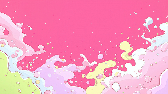 JPG 디자인 예술 분홍색 컬러 백그라운드 패턴 일러스트 추상 수채화 형상 거품 흐름 표현 화려 장면 조화 소통 상상력 색채 생동감 창의성 국내일러스트 AI일러스트 AI콘텐츠 컨셉 무늬 파일형식