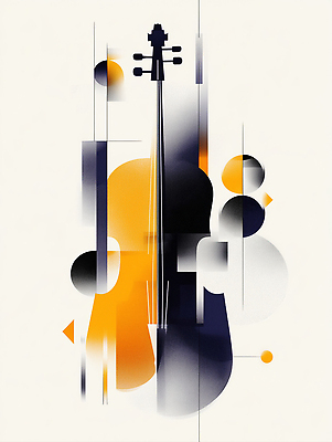 JPG 모양 도형 디자인 예술 선 음악 컬러 백그라운드 일러스트 현악기 추상 그래픽 감각 조화 비율 창의성 국내일러스트 AI일러스트 AI콘텐츠 악기 무늬 문화예술 파일형식
