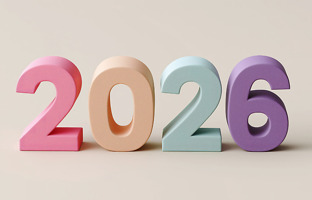 JPG 편집이미지 디자인 컬러 기념 장식 숫자 유행 그림 부드러움 조화 관심 스타일 2026년 편집3D AI컴퓨터그래픽 AI콘텐츠 문자 3D 감각 연도 파일형식