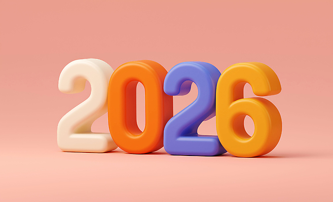 JPG 편집이미지 디자인 기념일 예술 분홍색 컬러 백그라운드 조형물 숫자 대표 창의성 2026년 편집3D AI컴퓨터그래픽 AI콘텐츠 문자 미술 이벤트 3D 연도 파일형식