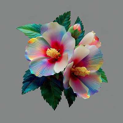 JPG 식물 편집이미지 디자인 꽃 컬러 꽃다발 백그라운드 잎 자연 장식 그림 원예 화사함 무궁화 조화 뷰티풀 이미지편집 AI컴퓨터그래픽 AI콘텐츠 컨셉 취미 생태계 파일형식