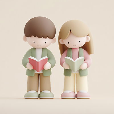 JPG 편집이미지 캐릭터 디자인 어린이 컬러 모션 취미 책 친구 독서 귀여움 즐거움 부드러움 편집3D AI컴퓨터그래픽 AI콘텐츠 감정 컨셉 관계 사람 3D 감각 파일형식