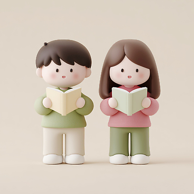 JPG 편집이미지 캐릭터 디자인 어린이 인형 놀이 실내 표정 취미 책 친구 읽기 편집3D AI컴퓨터그래픽 AI콘텐츠 관계 모션 사람 내부 3D 파일형식