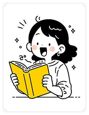 행복 어린이 일러스트 표정 이야기 소녀 책 학습 독서 노란색 꿈 교양 집중 즐거움 문학 페이지 그림책 상상력 국내일러스트 AI파일 여자 교육 감정 컬러 컨셉 사람 파일형식 벡터