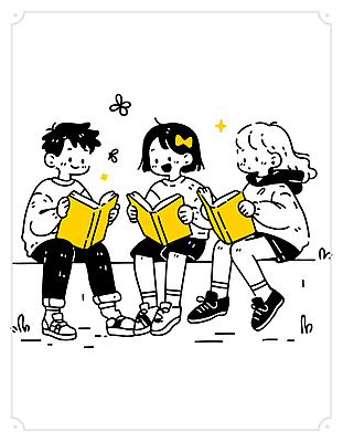 학생 공원 어린이 나비 일러스트 모션 웃음 잔디 취미 책 소풍 노란색 평화 기쁨 집중 읽기 즐거움 국내일러스트 AI파일 식물 공공시설 감정 컬러 곤충 컨셉 표정 사람 야외활동 파일형식 벡터