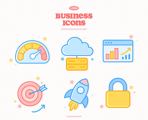 아이콘 디자인 비즈니스 기술 그래픽 디지털 자료 목표 결과 분석 잠금 보안 시스템 클라우드서비스 마케팅 2D아이콘 AI파일 컨셉 안전 서비스 파일형식 벡터