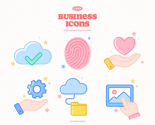 아이콘 손 디자인 컬러 비즈니스 그래픽 하트 표현 확인 폴더 이미지 기어 클라우드서비스 지문 스타일 2D아이콘 AI파일 모양 신체부위 서비스 파일 파일형식 벡터