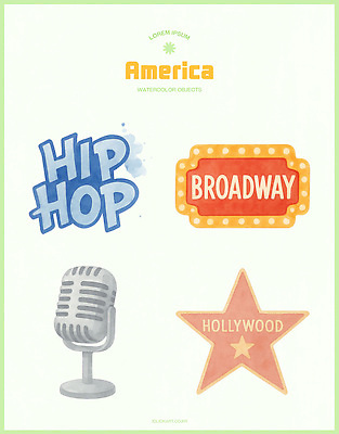 PSD 디자인 문화 예술 음악 상징 일러스트 힙합 그래픽 유행 다양 게임 표현 도시 뉴욕 할리우드 브로드웨이 국내일러스트 다수 놀이 문화예술 미국 로스앤젤레스 파일형식