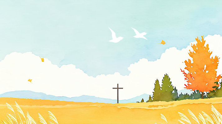 JPG 나무 컬러 십자가 잎 일러스트 자연 조류 하늘 풍경 초원 빛 평화 감상 가을 녹음 신비 지평선 조화 뷰티풀 전경 국내일러스트 AI일러스트 AI콘텐츠 식물 동물 계절 컨셉 기록 생태계 파일형식 탑뷰