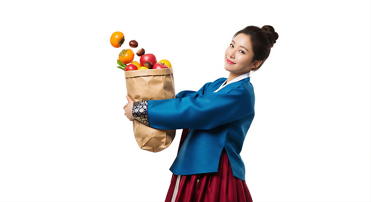 JPG 편집이미지 전통 손 여자 문화 컬러 포즈 가방 과일 한국 웃음 추석 한복 프레젠테이션 즐거움 의료성형뷰티 편집실사 AI인물포토 AI콘텐츠 한국전통 잡화 명절 감정 아시아 표정 사람 신체부위 전통의상 CG 파일형식 AI포토