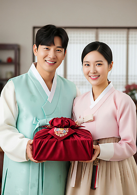 JPG 편집이미지 전통 기념일 문화 포즈 백그라운드 한국 실내 따뜻함 선물 미소 추석 축제 한복 화사함 소원 의료성형뷰티 편집실사 AI인물포토 AI콘텐츠 한국전통 명절 아시아 컨셉 표정 이벤트 내부 전통의상 CG 파일형식 AI포토