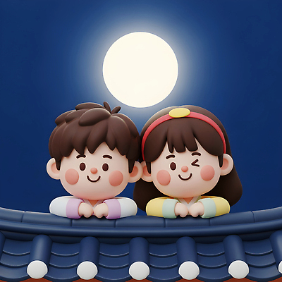 JPG 편집이미지 전통 문화 포즈 밤하늘 여러명 추석 고요 보름달 달 한복 소중 즐거움 북촌 편집3D AI컴퓨터그래픽 AI콘텐츠 자연요소 한국전통 명절 감정 다수 컨셉 하늘 서울 사람 3D 야간 전통의상 파일형식