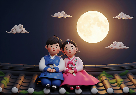 JPG 구름 편집이미지 전통 커플 감정 문화 지붕 한국 함께함 따뜻함 사랑 추석 밤 한복 달빛 뷰티풀 순간 편집3D AI컴퓨터그래픽 AI콘텐츠 자연요소 한국전통 명절 아시아 컨셉 관계 3D 견과류 달 전통의상 파일형식