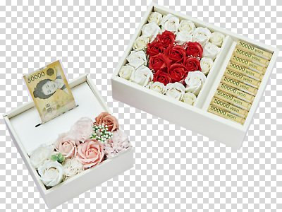 편집이미지 디자인 기념일 돈 결혼식 선물 이벤트 상자 장미 축하 준비 PNG 독창 뷰티풀 특별함 꽃 결혼 컨셉 재산 파일형식