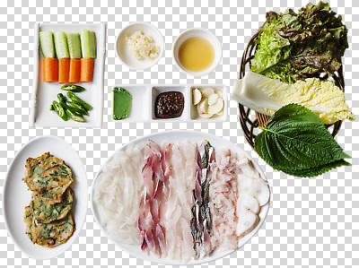 편집이미지 한식 채소 건강 마늘 어류 요리 식사 신선 저녁 고객 해산물 준비 일요일 PNG 쌈채소 음식 수중동물 야간 요일 파일형식