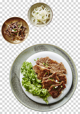 편집이미지 전통 한식 음식 채소 반찬 양파 건강 육류 식사 신선 상차림 갈비 불고기 PNG 맛있는 식재료 파일형식