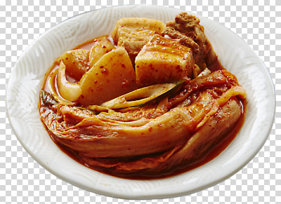 편집이미지 접시 한식 채소 육류 요리 식사 전통음식 양념 맛 배추 국물 PNG 김치찜 전통 식기 음식 컨셉 식재료 찜 파일형식
