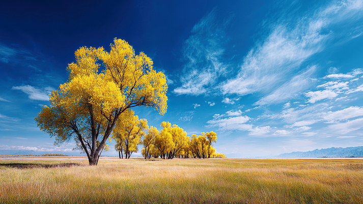 JPG 나무 구름 편집이미지 단풍 자연 바람 풍경 가을 숲 시원함 뷰티풀 평원 편집실사 AI포토 자연요소 식물 계절 잎 날씨 CG 생태계 파일형식 AI콘텐츠