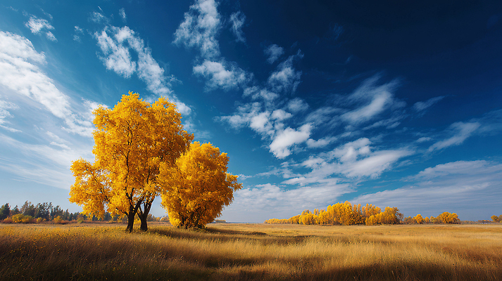JPG 나무 구름 편집이미지 컬러 자연 하늘 단풍나무 날씨 풍경 초원 노란색 가을 생태 뷰티풀 편집실사 AI포토 자연요소 식물 계절 단풍 CG 생태계 파일형식 AI콘텐츠