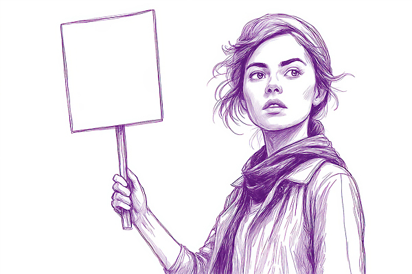 JPG 여자 감정 일러스트 모션 담배 대화 사람 평화 팻말 의사 표현 메시지 전달 반항 시위 공감 참여 차분 국내일러스트 AI일러스트 컨셉 프레임 말하기 의료진 파일형식 AI콘텐츠