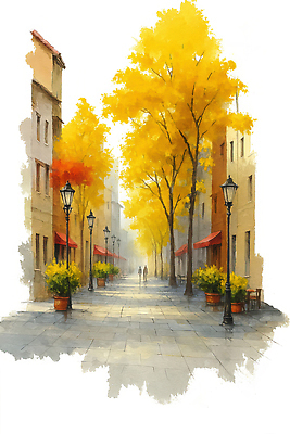 JPG 나무 공원 화분 길 여유 단풍 가로등 일러스트 자연 조명 거리 사람 풍경 빨간색 햇빛 노란색 산책 가을 도시 뷰티풀 국내일러스트 AI일러스트 식물 계절 공공시설 감정 컬러 잎 휴식 태양 생태계 파일형식 AI콘텐츠