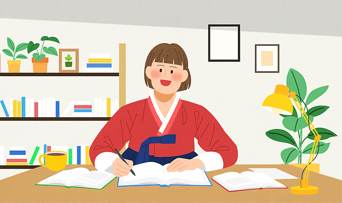 식물 전통 커피 예술 일러스트 조명 책장 한국 사람 학습 사무실 환경 기록 한복 집중 책상 오브젝트 상담 문서 국내일러스트 AI파일 한국전통 교육 아시아 음료 가구 컨셉 비즈니스 전통의상 파일형식 벡터