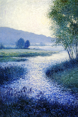 JPG 나무 일러스트 자연 하늘 아침 풍경 초원 물 반짝임 강 햇빛 평화 시골 편안함 언덕 그림 조용 색감 접착풀 국내일러스트 AI일러스트 AI콘텐츠 주간 자연요소 식물 컨셉 모션 문구용품 태양 풀_접착제 감각 생태계 파일형식