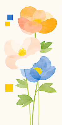 JPG 식물 디자인 꽃 예술 컬러 백그라운드 일러스트 자연 페인팅 수채화 원형 분위기 모던 심플 세송이 파스텔 조화 뷰티풀 색채 생동감 국내일러스트 AI일러스트 AI콘텐츠 도형 컨셉 학용품 3 생태계 파일형식