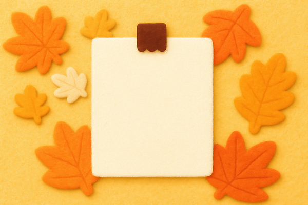 JPG 편집이미지 디자인 계절 백그라운드 단풍 자연 장식 인테리어 노란색 가을 메모지 분위기 오브젝트 색감 이미지편집 AI컴퓨터그래픽 AI콘텐츠 컬러 컨셉 잎 사무용품 생태계 파일형식