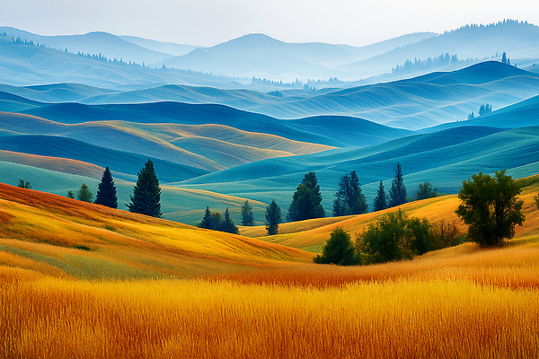 JPG 나무 편집이미지 자연 산 풍경 잔디 초원 평화 가을 숲 땅 언덕 뷰티풀 색채 전경 이미지편집 AI포토 AI콘텐츠 식물 계절 컨셉 생태계 파일형식 탑뷰