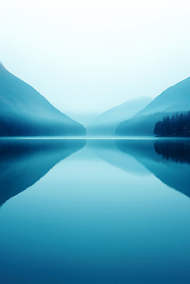 JPG 편집이미지 호수 여행 자연 산 풍경 물 파란색 반사 평화 일출 고요 일몰 안개 뷰티풀 편집실사 AI포토 AI콘텐츠 자연요소 컬러 컨셉 날씨 노을 CG 생태계 파일형식