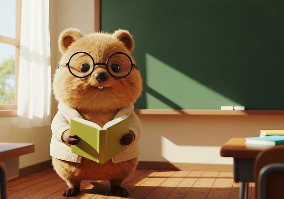 JPG 동물 편집이미지 캐릭터 교육 창문 교실 이야기 책 학습 독서 귀여움 칠판 호기심 N잡러 MZ세대 이미지편집 AI컴퓨터그래픽 AI콘텐츠 감정 컨셉 비즈니스 학교 세대 파일형식