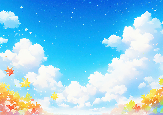 JPG 나무 구름 컬러 단풍 일러스트 상상 자연 하늘 날씨 나뭇잎 풍경 파란색 햇빛 가을 변화 시원함 뷰티풀 국내일러스트 AI일러스트 AI콘텐츠 자연요소 식물 계절 컨셉 잎 태양 생태계 파일형식