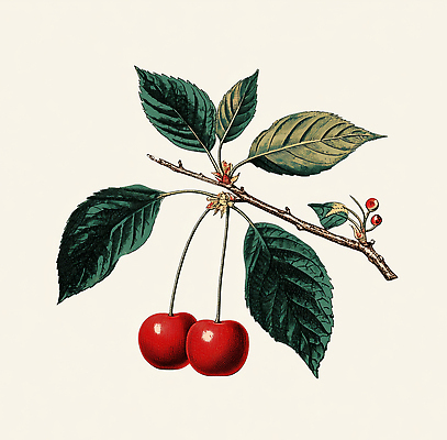 JPG 식물 계절 열매 컬러 잎 농업 과일 일러스트 자연 가지 건강 미술 장식 빨간색 정원 성장 체리 벚나무 생태 유기농 원예 국내일러스트 AI일러스트 AI콘텐츠 나무 웰빙 산업 채소 문화예술 취미 벚꽃 생태계 파일형식