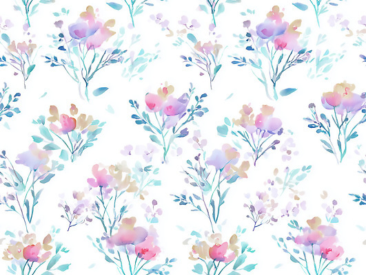 JPG 디자인 꽃 예술 컬러 백그라운드 패턴 일러스트 자연 수채화 그래픽 장식 직물 편안함 화사함 감성 뷰티풀 색감 소프트 스타일 국내일러스트 AI일러스트 AI콘텐츠 식물 컨셉 무늬 감각 생태계 파일형식