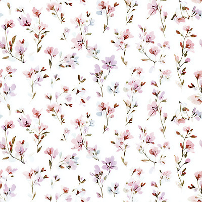 JPG 디자인 꽃 분홍색 백그라운드 패턴 일러스트 자연 벽지 장식 인테리어 귀여움 보라색 흰색 뷰티풀 생동감 텍스타일 국내일러스트 AI일러스트 AI콘텐츠 식물 컬러 컨셉 무늬 공예 생태계 파일형식