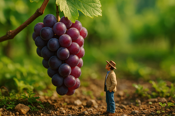 JPG 편집이미지 밭 농업 과일 자연 포도 풍경 초록색 여름 농작물 수확 농촌 농부 포도밭 감탄 편집실사 AI컴퓨터그래픽 AI콘텐츠 직업 계절 산업 컬러 시골 CG 생태계 파일형식