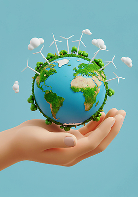 JPG 나무 구름 편집이미지 손 지구 상징 자연 사람 환경 에너지 보호 지구촌 기후변화 편집3D AI컴퓨터그래픽 AI콘텐츠 자연요소 식물 컨셉 날씨 신체부위 3D 변화 생태계 파일형식