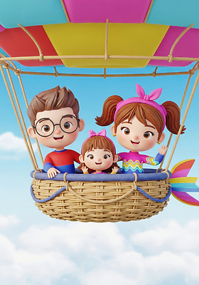 JPG 구름 편집이미지 어린이 여행 가족 놀이 하늘 웃음 풍경 점프 도전 도구 열기구 비행 즐거움 풍선 편집3D AI컴퓨터그래픽 AI콘텐츠 자연요소 감정 관계 항공교통 모션 표정 사람 3D 파일형식