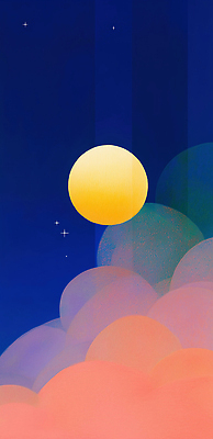 JPG 구름 컬러 백그라운드 일러스트 자연 하늘 풍경 맑음 보름달 시간 편안함 부드러움 조화 뷰티풀 탈색 국내일러스트 AI일러스트 AI콘텐츠 자연요소 날씨 달 감각 생태계 머리염색 파일형식