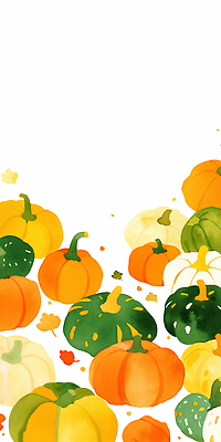 JPG 식물 예술 컬러 백그라운드 채소 일러스트 자연 호박 따뜻함 풍경 장식 초록색 농장 수확 가을 조화 색감 생동감 국내일러스트 AI일러스트 AI콘텐츠 계절 농업 생태계 파일형식