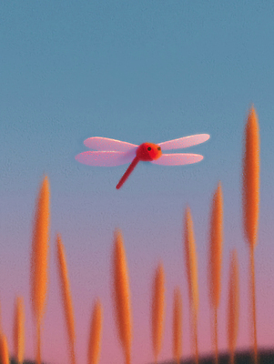 JPG 동물 컬러 곤충 일러스트 자연 하늘 생명 풍경 여름 평화 노을 비행 잠자리 저녁 생태계 풀숲 조화 뷰티풀 색채 국내일러스트 AI일러스트 AI콘텐츠 자연요소 계절 컨셉 야간 숲 파일형식