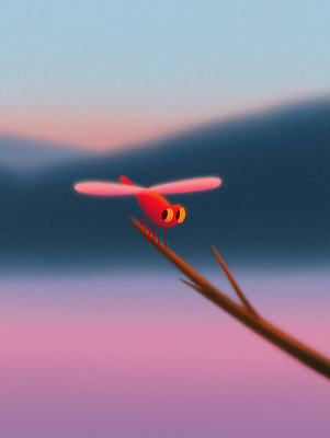 JPG 나무 동물 컬러 날개 일러스트 자연 하늘 생명 가지 풍경 빨간색 평화 일몰 비행 저녁 생태계 조화 뷰티풀 풍경화 국내일러스트 AI일러스트 AI콘텐츠 식물 컨셉 채소 노을 야간 그림 파일형식